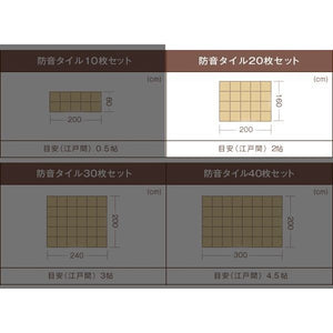 タイルカーペット おしゃれ 子供 ペット 防音カーペット 40×40 カーペット 同色20枚 パネル 2畳 グレー 洗える 厚手 滑り止め