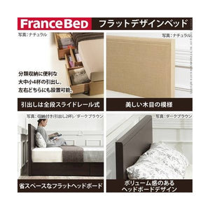 ベッド シングル ベット ベッドフレーム おしゃれ 安い 北欧 一人暮らし チェスト ベッド下収納 引き出し付き 大容量 収納 深型 収納付き 日本製 国産 フレーム