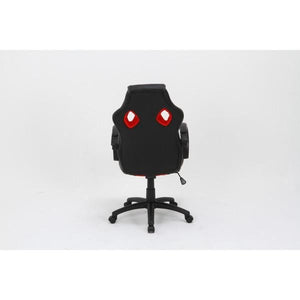 オフィスチェア 事務椅子 キャスター付き椅子 キャスター 椅子 パソコンチェア デスクチェア ブラック×レッド