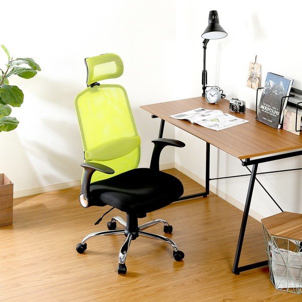 kag-36653 オフィスチェア 事務椅子 キャスター付き椅子 キャスター 椅子 パソコンチェア デスクチェア グリーン