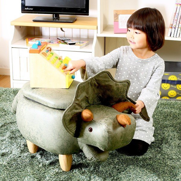 kag-36731 椅子 スツール 低い いす おしゃれ 北欧 木製 アンティーク 安い チェア チェアー 腰掛け シンプル 恐竜 幅96 奥行34 高さ36