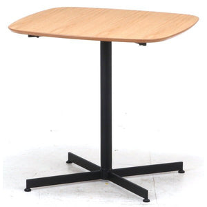 ソファーテーブル サイドテーブル パソコンデスク ベッドサイド 作業台 軽量 コンパクト 小型 小さい 小 ミニ 一人暮らし ナチュラル×黒 幅75 奥行75 高さ72