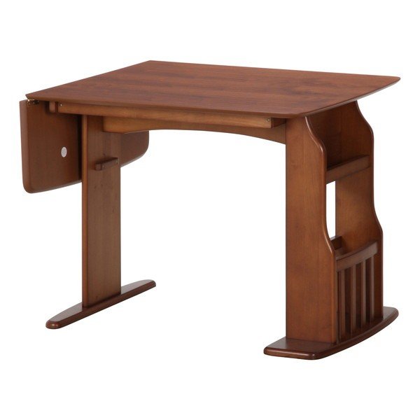 kag-36827 ダイニングテーブル おしゃれ 安い 北欧 食卓 テーブル 単品 モダン 机 会議用テーブル ブラウン 幅90～120 奥行75 高さ71