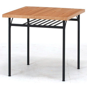 ダイニングテーブル おしゃれ 安い 北欧 食卓 テーブル 単品 モダン 机 会議用テーブル ナチュラル×ブラック 幅75 奥行75 高さ72