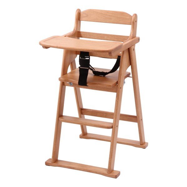 kag-36963 ベビーチェア キッズチェア ダイニング ハイ ハイチェア ハイタイプ 食事 木製 木 子供用 椅子 イス ナチュラル 幅 –  アットカグ