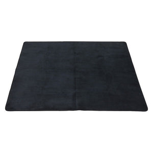 ラグ カーペット おしゃれ ラグマット 滑り止め 絨毯 北欧 安い 厚手 ふかふか 子供 防音 ブラック 185×185