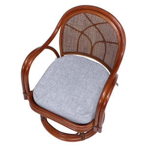 高座椅子 椅子 回転 スツール いす おしゃれ 北欧 木製 アンティーク 安い チェア チェアー 腰掛け シンプル ラタン 籐 グレー 幅52 奥行54 高さ69 座面高23