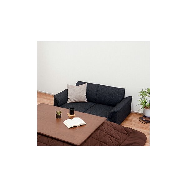 kag-37371 ソファー 2人掛け ローソファー 地べた 直置き 肘掛け ごろ寝 北欧 モダン デザイナーズ 高級 ミッドセンチュリー 約 幅130 座面高20