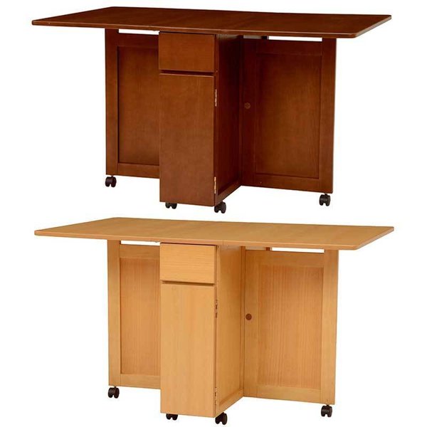 kag-37417 ダイニングテーブル 食器棚 折りたたみ 伸縮 伸長式 キャスター 収納付き バタフライ おしゃれ 安い 北欧 食卓 テーブル 単品 モダン 机 会議用テーブル 3人 4人