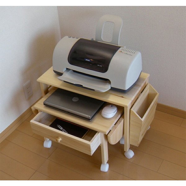 【美品】家具 テーブル パソコンデスク kag-37614 パソコンデスク ローデスク キャスター サイドテーブル付き