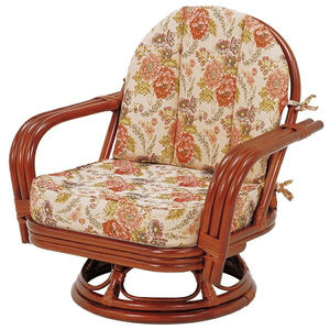 座椅子 高座椅子 回転 椅子 スツール いす 北欧 木製 アンティーク 安い チェア チェアー 腰掛け 高齢者 老人 シンプル 腰痛 ラタン 籐 約 幅64×奥行55×高さ61