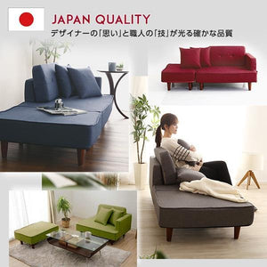 ソファ 3人掛け コンパクト カウチ オットマン付き スツール 足置き 椅子 ポケットコイル 脚 ルンバ 布張り アンティーク かわいい