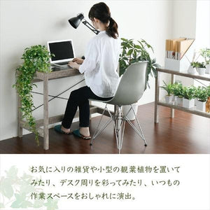 パソコンデスク 机 デスク PCデスク おしゃれ 北欧 シンプル オフィス パソコンラック 約 幅90 ガラス 古材風 古木 奥行45 シャビー 足置き 木製 pc リビング