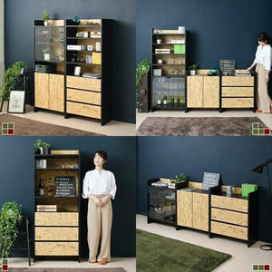 チェスト 北欧 タンス 洋服ダンス 整理 木製 衣類 収納 子供 引き出し リビング 3段 約 幅65 奥行35 黒 男前 サーフ 西海岸 ヴィンテージ モダン ラック
