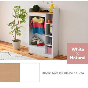 ハンガーラック 頑丈 丈夫 洋服掛け クローゼット 省スペース スリム 北欧 一人暮らし ハンガー ラック 収納 約 幅70 奥行30 本棚 4段 引き出し 棚 子供