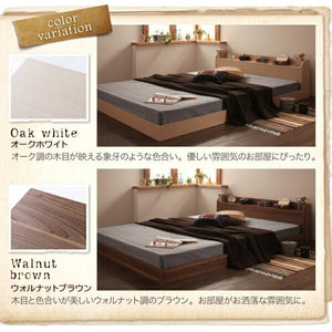 シングルベッド 一人暮らし フレームのみ ローベッド ロータイプ 低い 宮 棚 携帯 メガネ リモコン 頭上 収納 コンセント スマホ 充電 電気 ヴィンテージ モダン