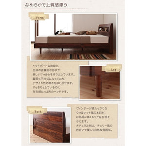 シングルベッド 一人暮らし マットレス付き 脚 足 宮 棚 携帯 メガネ リモコン 収納 コンセント スマホ 充電 電気 布団可 すのこ 通気性 カビ ヴィンテージ
