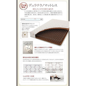 セミダブルベッド 一人暮らし SD マットレス付き チェスト ベッド下 収納 引き出し 大容量 宮 棚 携帯 リモコン 照明 読書 ライト 電気 コンセント スマホ 充電