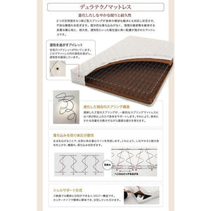 セミダブルベッド 一人暮らし マットレス付き 跳ね上げ式 ガス圧 ベッド下 収納付き 大容量 宮 棚 携帯 収納 照明 ライト コンセント スマホ 充電 ヴィンテージ