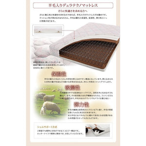 セミダブルベッド 一人暮らし マットレス付き 跳ね上げ式 ガス圧 ベッド下 収納付き 大容量 宮 棚 携帯 収納 照明 ライト コンセント スマホ 充電 ヴィンテージ