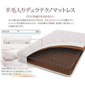 セミダブルベッド 一人暮らし SD マットレス付き ローベッド ロータイプ 低い 宮 棚 携帯 メガネ リモコン 収納 コンセント スマホ 充電 電気 ヴィンテージ