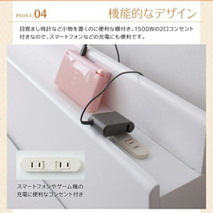 連結ベッド 幅220 キング ワイド 3人 4人 家族 つなげる 2台 分割 ファミリー フレーム チェスト 収納 引き出し 大容量 宮 棚 携帯 コンセント スマホ 充電
