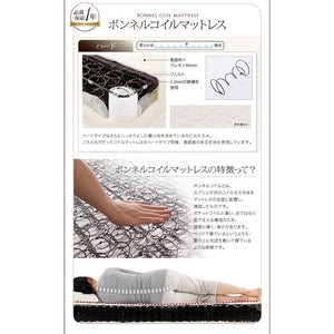 セミダブルベッド 一人暮らし SD マットレス付き ローベッド ロータイプ 低い 宮 棚 携帯 メガネ リモコン 収納 コンセント スマホ 充電 電気 ヴィンテージ