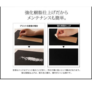 セミダブルベッド 一人暮らし フレームのみ チェスト ベッド下 収納 引き出し 大容量 宮 棚 携帯 リモコン コンセント スマホ 充電 ツートンカラー モノトーン