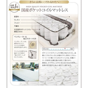 セミダブルベッド 一人暮らし SD マットレス付き チェスト ベッド下 収納 引き出し 大容量 宮 棚 携帯 リモコン コンセント スマホ 充電 電気 ツートンカラー