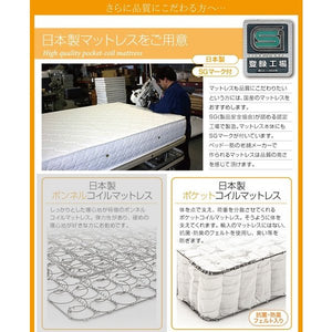 連結ベッド 幅180 キング ワイド 2人 3人 4人 家族 つなげる 2台 連結 分割 ファミリー 親子 マットレス付き セット 宮 棚 携帯 収納 照明 読書 ライト 読書