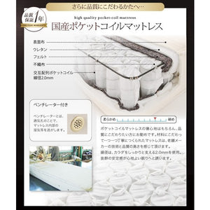 セミダブルベッド 一人暮らし SD マットレス付き チェストベッド ベッド下収納 引き出し 大容量 宮 棚 携帯 リモコン コンセント スマホ 充電 電気 ヴィンテージ