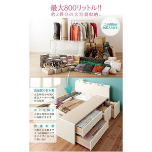 シングルベッド 一人暮らし マットレス付き チェスト ベッド下 収納 引き出し 大容量 宮 棚 携帯 コンセント スマホ 充電 姫系 かわいい ガーリー アンティーク