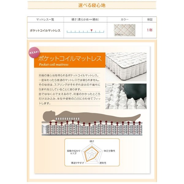 kag-44990 ダブルベッド 2人 マットレス付き ローベッド 低い 連結可