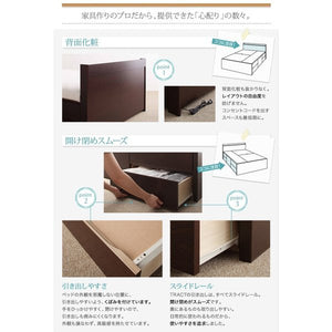 連結ベッド 幅200 キング ワイド 3人 4人 家族 つなげる 2台 分割 ファミリー マットレス付 チェスト 収納 引き出し 棚 携帯 スマホ コンセント 北欧 おしゃれ