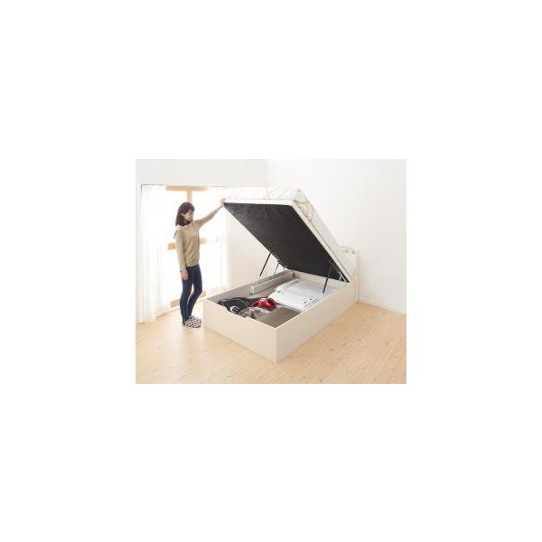 kag-46684 シングルベッド 一人暮らし マットレス付き 跳ね上げ式ベッド ガス圧 ベッド下 収納付き 大容量 宮 棚 携帯 メガネ リモコン 収納 コンセント スマホ 充電 電気