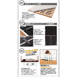 シングルベッド 一人暮らし フレームのみ 跳ね上げ式ベッド ガス圧 ベッド下 収納付き 大容量 宮 棚 携帯 メガネ リモコン 収納 コンセント スマホ 充電 電気