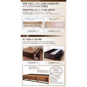 セミダブルベッド 一人暮らし SD マットレス付き チェストベッド ミドル ベッド下収納 引き出し付き 大容量 ヘッドレス デザイナーズ ホテル モダン 高級 メンズ