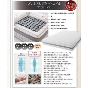 セミダブルベッド 一人暮らし SD マットレス付き チェストベッド ミドル ベッド下収納 引き出し付き 大容量 ヘッドレス デザイナーズ ホテル モダン 高級 メンズ
