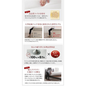 セミダブルベッド 一人暮らし マットレス付き チェスト ベッド下 収納 引き出し 大容量 宮 棚 携帯 コンセント スマホ 充電 北欧 おしゃれ アンティーク