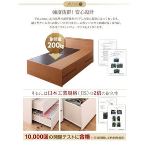 セミダブルベッド 一人暮らし マットレス付き チェスト ベッド下 収納 引き出し 大容量 宮 棚 携帯 コンセント スマホ 充電 北欧 おしゃれ アンティーク