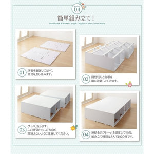 セミダブルベッド 一人暮らし SD マットレス付き チェストベッド ミドル ベッド下収納 引き出し 大容量 ヘッドレス 布団可 フラット床板 箱型 モダン 高級
