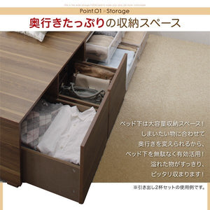 シングルベッド 一人暮らし マットレス付き チェストベッド ハイタイプ ベッド下収納 引き出し 大容量 ヘッドレス 布団可 フラット床板 箱型 ホテル モダン 高級