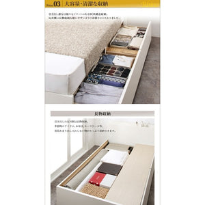 シングルベッド 一人暮らし マットレス付き チェスト ベッド下 収納 引き出し 大容量 宮 棚 携帯 コンセント スマホ 充電 布団可 すのこ 通気性 カビ
