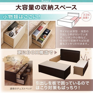 シングルベッド 一人暮らし マットレス付き チェスト ベッド下 収納 引き出し 大容量 宮 棚 携帯 リモコン コンセント スマホ 充電 北欧 おしゃれ アンティーク