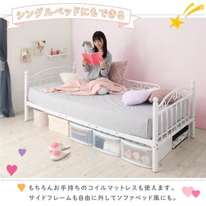 ロフトベッド シングル 一人暮らし フレーム ミドル システム活用 安い 頑丈 子供部屋 クローゼット パイプベッド アイアン スチール 金属 布団可 アンティーク