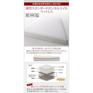 セミダブルベッド 一人暮らし SD マットレス付き 跳ね上げ式ベッド ガス圧 ベッド下 収納付き 大容量 ヘッドレス デザイナーズ ホテル モダン 高級 メンズ