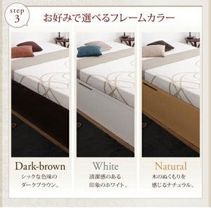 セミシングルベッド 一人暮らし コンパクト SS 小さい 省スペース マットレス付き 跳ね上げ式ベッド ガス圧 ベッド下 収納付き 大容量 ヘッドレス モダン 高級