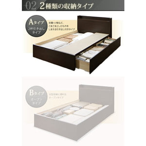 セミダブルベッド 一人暮らし SD フレームのみ チェスト ベッド下 収納 引き出し 大容量 連結可 つなげる 宮 棚 携帯 リモコン コンセント スマホ 充電 電気