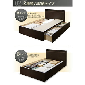 連結ベッド 幅220 キング ワイド 3人 4人 家族 つなげる 2台 分割 ファミリー マットレス付 チェスト 引き出し 高い 床下 収納 全面 棚 携帯 コンセント スマホ