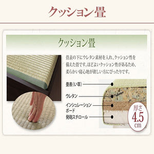 セミダブルベッド 一人 フレーム 日本製 国産 畳 硬め 布団可 腰痛 通気性 カビ 和室 ベッド下 高い 床下収納 全面収納 棚 携帯 コンセント スマホ 布団収納